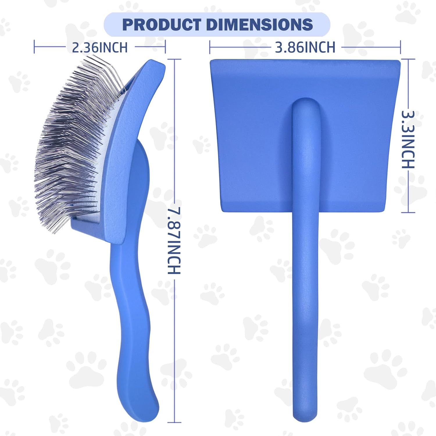 2 Piece Slicker Brush and Pet Comb Set, Large