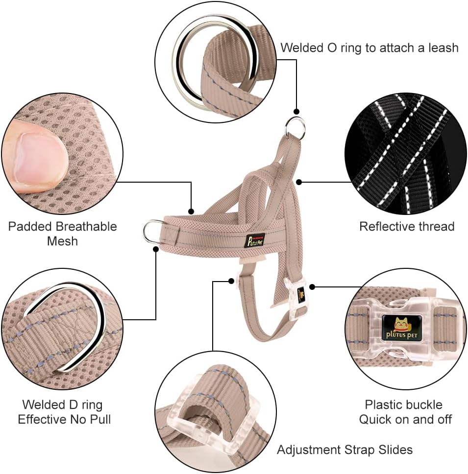 No Pull Dog Harness for Medium Dogs, Breathable Padded Mesh