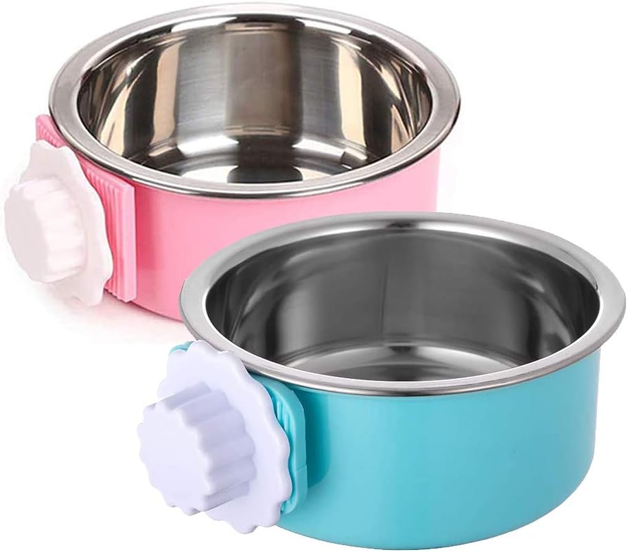 Stainless Steel Removable Pet Food Bowl, Anti Tip